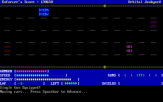 Text Mode MegaRace Gameplay 04